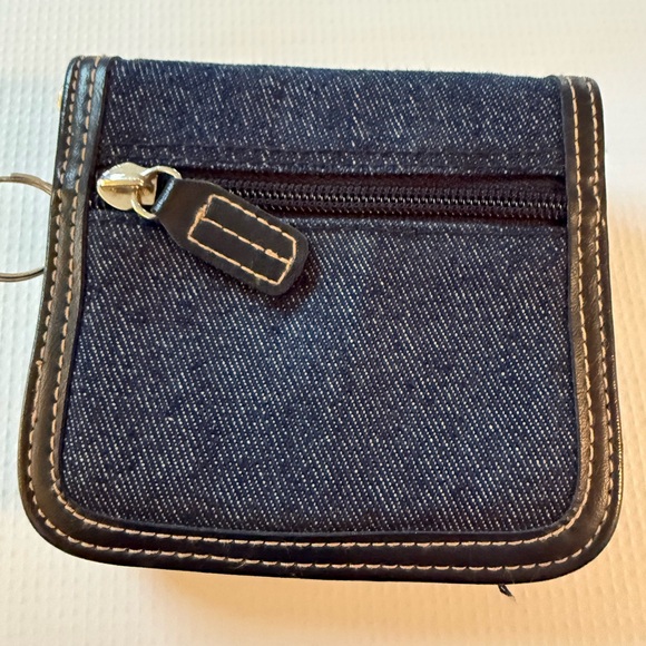 Cute Unique Stylish Denim Wallet w Key Ring - Picture 3 of 5